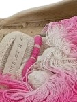 Vorschaubild 4 von Damen Espadrilles Gr. 37 Beige Pink Fransen Boho