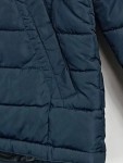 Vorschaubild 4 von Steppjacke Kinder Blau Gr. 140 Polyester Uni Casual Langarm