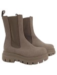 Vorschaubild 1 von Damen Stiefelette Gr. 37 Braun Modisch Chelsea Boots Profilsohle