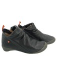 Vorschaubild 1 von Stiefeletten Damen Gr. 37 Schwarz Leder Reißverschluss 3 cm Casual Uni