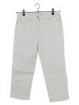 Vorschaubild 1 von Wide Leg Jeans Damen Weiß Gr. W29/38/M Baumwolle Uni Casual Irina