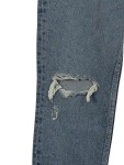 Vorschaubild 2 von Distressed Mom Jeans Damen Blau Gr. 38/M Streetwear Cut-Outs