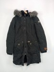 Vorschaubild 2 von Damen Parka Schwarz Gr. 36/S mit Kapuze & Kunstpelz Winterjacke