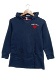 Vorschaubild 1 von Kinder Kapuzenpullover Gr. 140 Blau Casual Herz Applikation