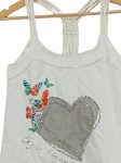 Vorschaubild 2 von Damen Top M Mehrfarbig Casual Herz Schmetterlinge