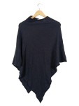 Vorschaubild 1 von Damen Poncho One Size Schwarz Casual Strick Überwurf