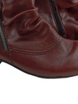 Vorschaubild 4 von Damen Stiefelette Gr. 39 Braun Casual Reißverschluss Boots