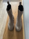 Vorschaubild 5 von Damen Stiefelette Gr. 37 Braun Modisch Chelsea Boots Profilsohle