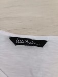 Vorschaubild 3 von Damen Bluse Blumenmuster Stickerei Weiß Gr. 52 Kurzarm