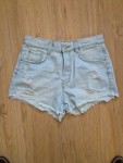 Vorschaubild 5 von Damen Jeans Shorts Gr. 34 Blau Destroyed Used Look Casual