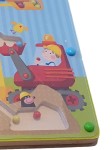 Vorschaubild 3 von Motorikschleife Baustelle Holz Perlenlabyrinth Kinder Mehrfarbig