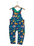 Vorschaubild 1 von Kinder Latzhose Gr. 98 Mehrfarbig Tiermotiv Baumwolle