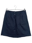 Vorschaubild 1 von Hosenrock Damen Blau Gr. 38/M Baumwolle Leinen Uni Casual Frühjahr/Sommer