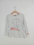 Vorschaubild 2 von Kinder Langarmshirt Gr. 110 Weiß Casual mit Aufdruck