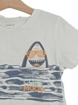 Vorschaubild 3 von T-Shirt Kinder Gr. 110 Weiß Baumwolle Tiermotive Grafisch Schriftzug