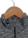 Vorschaubild 3 von Trainingsjacke Damen Grau Gr. 36/S Polyester Elasthan Meliert Langarm