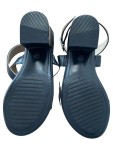 Vorschaubild 5 von Sandaletten Damen Leder Schwarz Gr. 37 Casual Blockabsatz