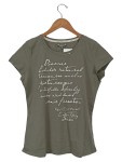 Vorschaubild 1 von Damen T-Shirt Gr. 40/L Grün Casual mit Schriftzug