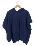 Vorschaubild 1 von Poncho Damen Blau Gr. UNI Wolle Casual Ärmellos Freizeit