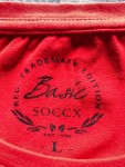 Vorschaubild 2 von Damen T-Shirt Kurzarm Rot Uni Gr. 40/L Basic Casual Logo