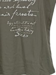 Vorschaubild 2 von Damen T-Shirt Gr. 40/L Grün Casual mit Schriftzug