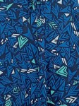 Vorschaubild 3 von Damen Sommerkleid trägerlos Gr. 36/S Blau Outdoor Grafisch