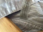 Vorschaubild 6 von Damen Bluse Grau Gestreift Gr. 40/L 3/4-Arm Spitze Casual