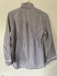 Vorschaubild 2 von Damen Bluse Grau Gestreift Gr. 40/L 3/4-Arm Spitze Casual