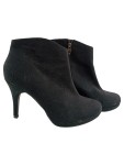 Vorschaubild 1 von Stiefeletten Damen Gr. 41 Schwarz Wildleder Reißverschluss 10 cm Elegant