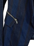 Vorschaubild 2 von Damen Blazer Gestreift Blau Modern Gr. 34/XS