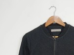 Vorschaubild 5 von Damen Bomberjacke Gr. 36 Schwarz Casual Strukturmuster