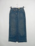 Vorschaubild 7 von Damen Jeansrock Gr. 34/XS Blau Casual Maxirock Baumwolle