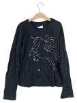 Vorschaubild 1 von Langarmshirt Kinder Gr. 146 Schwarz Baumwolle Tiermotive Casual Freizeit
