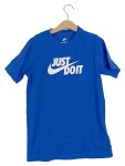 Vorschaubild 1 von Kinder T-Shirt Just Do It Logo Blau Gr. 128