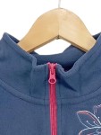 Vorschaubild 3 von Damen Pullover Blumenmuster Stickerei Blau 48 4XL