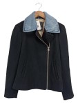 Vorschaubild 1 von Damen Sweatjacke L Schwarz Wolle Freizeit Asymmetrisch