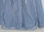 Vorschaubild 5 von Damen Bluse blau gestreift Rüschen Gr. 42/XL