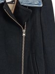 Vorschaubild 3 von Damen Sweatjacke L Schwarz Wolle Freizeit Asymmetrisch