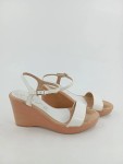 Vorschaubild 2 von Sandaletten Damen Keilabsatz Elegant Weiß Gr. 37 Riemchensandalen