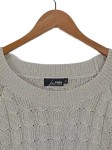 Vorschaubild 2 von Pullover Damen Gr. 42/XL Beige Polyacryl Strickmuster Casual Langarm