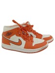 Vorschaubild 1 von Air Jordan 1 Mid Herren Basketballschuhe Sneaker Gr. 39 Orange Weiß Sportlich