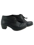 Vorschaubild 1 von Damen Leder Stiefelette Schnürung Schwarz Gr. 38 Herbst/Winter