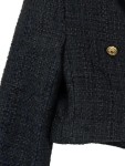 Vorschaubild 4 von Damen Blazer Elegant Schwarz Gr. 38/M Cropped Struktur Langarm