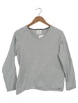Vorschaubild 1 von Pullover Jungen Gr. 164 Grau V-Ausschnitt Casual Strickpullover