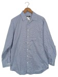 Vorschaubild 1 von Herren Business Hemd Blau Kariert Langarm Baumwolle Gr. 50 L