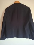 Vorschaubild 2 von Damen Blazer Gr. 42 Blau Business Kragenlos Jacke