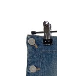 Vorschaubild 3 von Damen Jeansrock Gr. 44 Blau Casual Midirock
