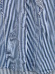 Vorschaubild 6 von Damen Bluse blau gestreift Rüschen Gr. 42/XL