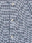 Vorschaubild 3 von Herren Business Hemd Blau Kariert Langarm Baumwolle Gr. 50 L