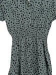 Vorschaubild 2 von Damen Freizeitkleid Grün M Punkte Casual Viskose Midikleid